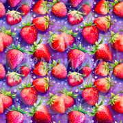 Strawberries seamless pattern